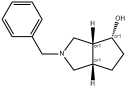 Cyclopenta[c]pyrrol-4-ol, octahydro-2-(phenylmethyl)-, (3aR,4R,6aS)-rel- 구조식 이미지