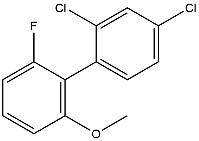 2,4-Dichloro-2'-fluoro-6'-methoxy-1,1'-biphenyl Structure