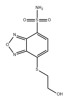 2,1,3-Benzoxadiazole-4-sulfonamide, 7-[(2-hydroxyethyl)thio]- Structure