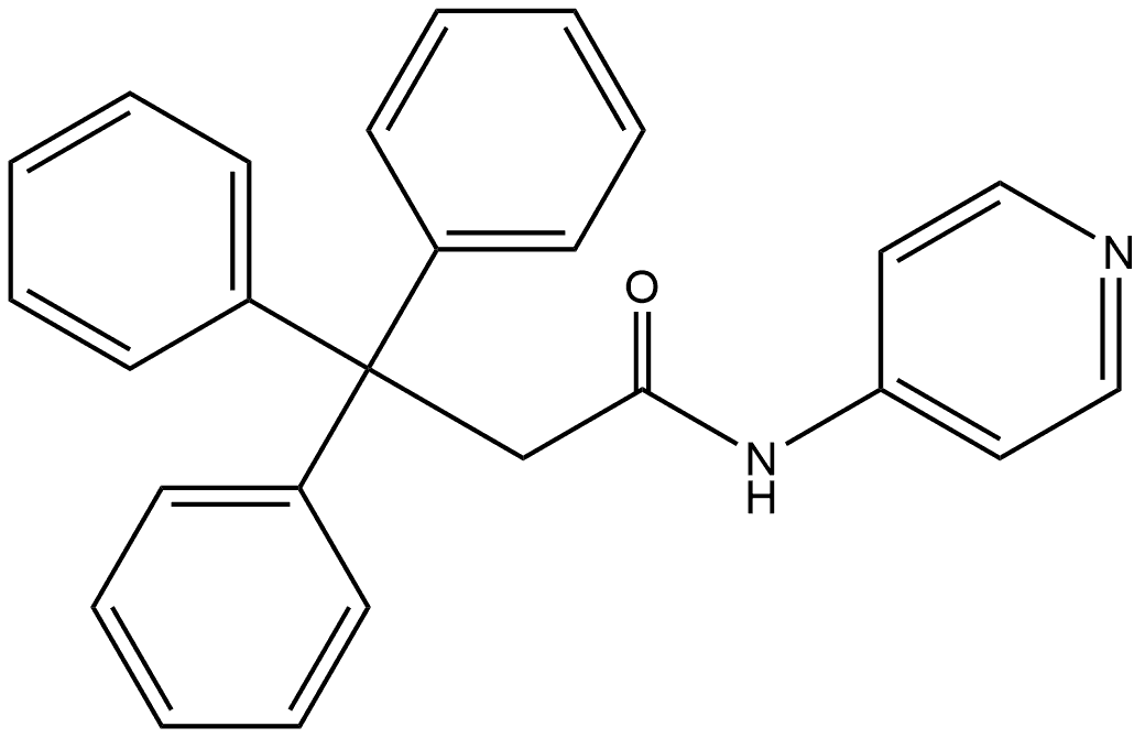 β,β-Diphenyl-N-4-pyridinylbenzenepropanamide Structure