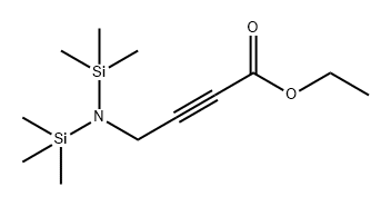 2-Butynoic acid, 4-[bis(trimethylsilyl)amino]-, ethyl ester Structure