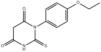 4,6(1H,5H)-Pyrimidinedione, 1-(4-ethoxyphenyl)dihydro-2-thioxo- Structure