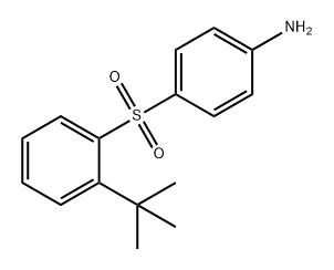 Benzenamine, 4-[[2-(1,1-dimethylethyl)phenyl]sulfonyl]- Structure