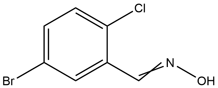 5-Bromo-2-chlorobenzaldehyde oxime Structure