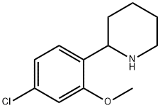 2-(4-chloro-2-methoxyphenyl)piperidine Structure