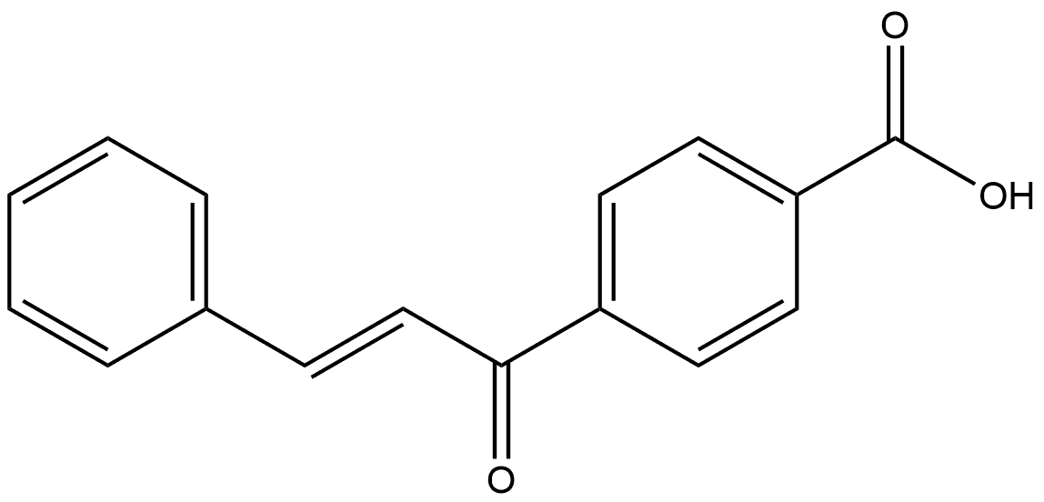 4-[(2E)-1-Oxo-3-phenyl-2-propen-1-yl]benzoic acid Structure