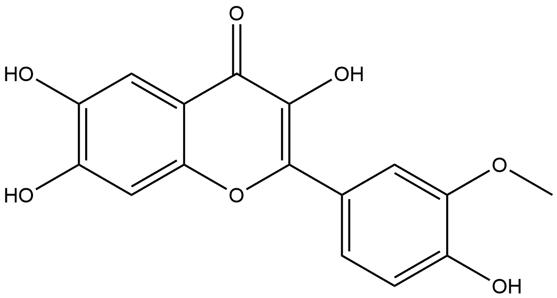 3,6,7-Trihydroxy-2-(4-hydroxy-3-methoxyphenyl)-4H-1-benzopyran-4-one Structure