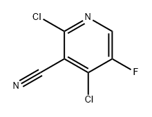 3-Pyridinecarbonitrile, 2,4-dichloro-5-fluoro- Structure