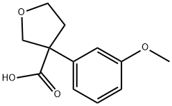 Tetrahydro-3-(3-methoxyphenyl)-3-furancarboxylic acid Structure