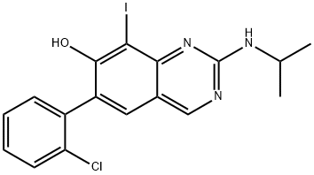 6-(2-Chlorophenyl)-8-iodo-2-(isopropylamino)quinazolin-7-ol Structure