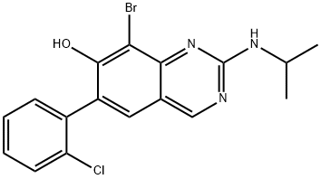 8-Bromo-6-(2-chlorophenyl)-2-(isopropylamino)quinazolin-7-ol Structure