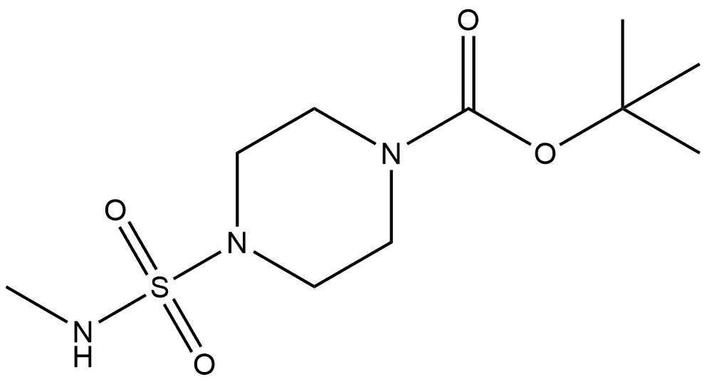 tert-butyl 4-(N-methylsulfamoyl)piperazine-1-carboxylate Structure