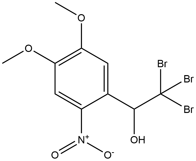 2,2,2-tribromo-1-(4,5-dimethoxy-2-nitrophenyl)ethanol Structure