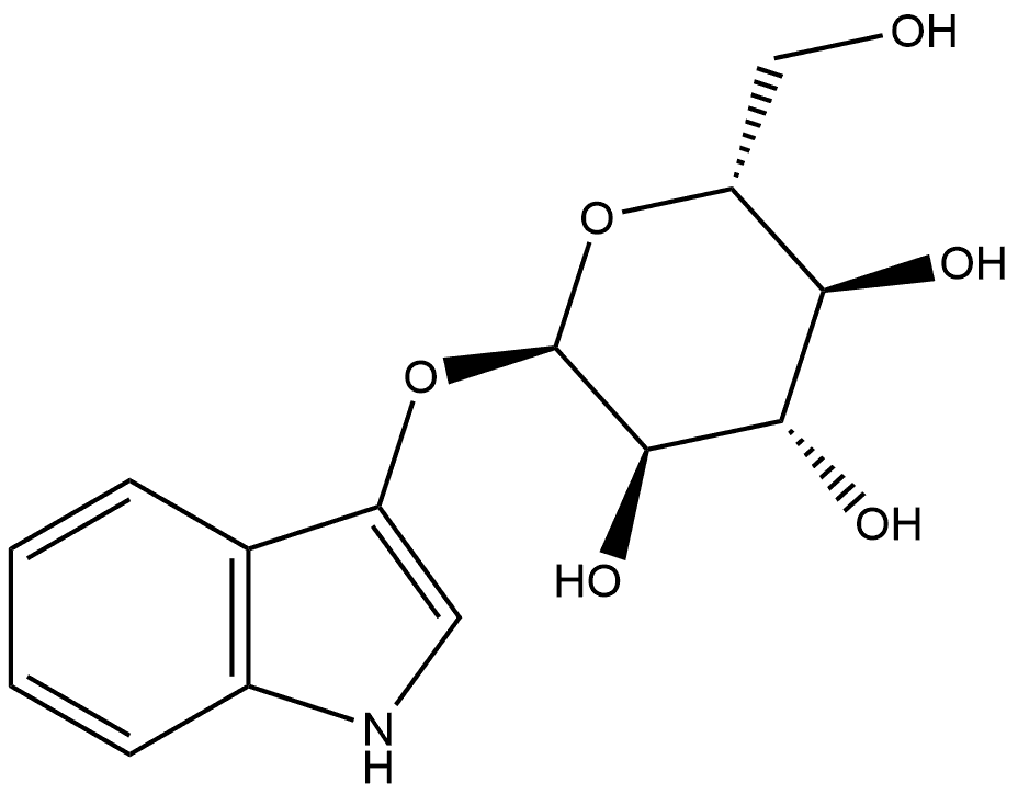 3-Indolyl α-D-glucopyranoside Structure