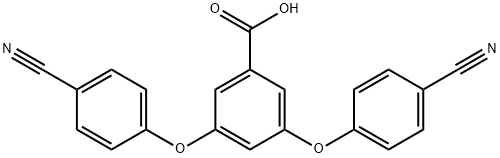 Benzoic acid, 3,5-bis(4-cyanophenoxy)- 구조식 이미지