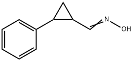 Cyclopropanecarboxaldehyde, 2-phenyl-, oxime 구조식 이미지