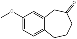 3-METHOXY-6,7,8,9-TETRAHYDRO-5H-BENZO[7]ANNULEN-6-ONE 구조식 이미지