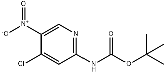 tert-Butyl (4-chloro-5-nitropyridin-2-yl)carbamate Structure