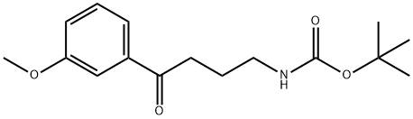 Tert-butyl N-[4-(3-methoxyphenyl)-4-oxobutyl]carbamate Structure