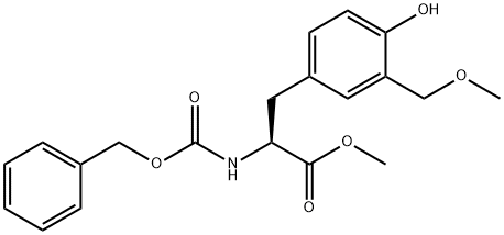 N-(benzyloxycarbonyl)-3-(methoxymethyl)- (S)-tyrosine methyl este 구조식 이미지