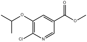 3-Pyridinecarboxylic acid, 6-chloro-5-(1-methylethoxy)-, methyl ester Structure