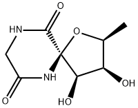 (2S,3S,4R,5R)-3,4-Dihydroxy-2-methyl-1-oxa-6,9-diazaspiro[4.5]decane-7,10-dione Structure