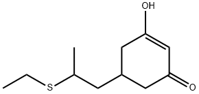 2-Cyclohexen-1-one, 5-[2-(ethylthio)propyl]-3-hydroxy- Structure