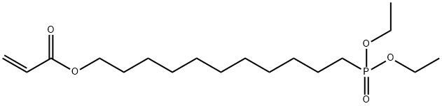 2-Propenoic acid, 11-(diethoxyphosphinyl)undecyl ester Structure