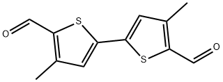 [2,2'-Bithiophene]-5,5'-dicarboxaldehyde, 4,4'-dimethyl- Structure