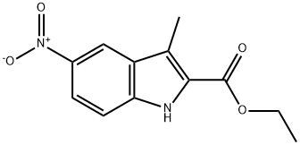 1H-Indole-2-carboxylic acid, 3-methyl-5-nitro-, ethyl ester Structure