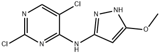 4-Pyrimidinamine, 2,5-dichloro-N-(5-methoxy-1H-pyrazol-3-yl)- Structure