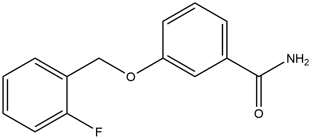 3-[(2-Fluorophenyl)methoxy]benzamide Structure