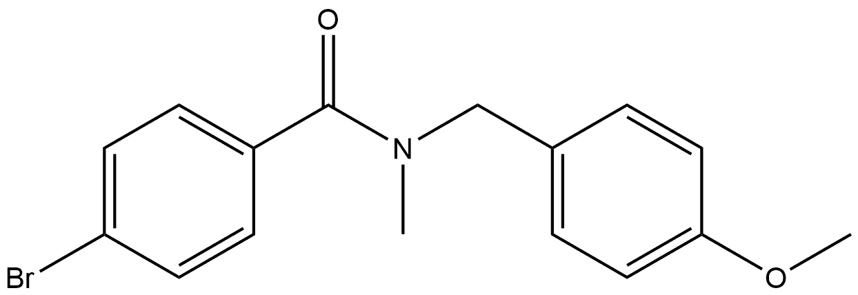 4-Bromo-N-[(4-methoxyphenyl)methyl]-N-methylbenzamide Structure