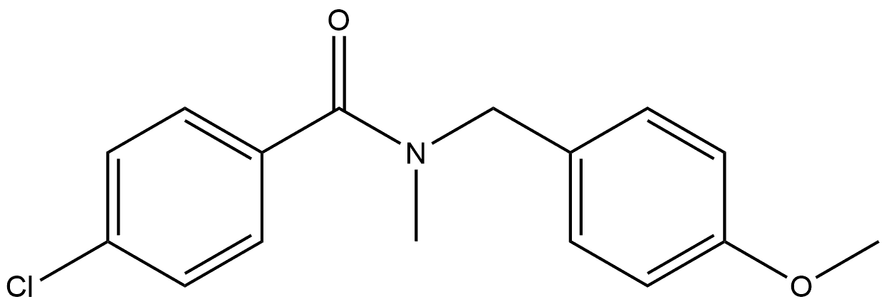 4-Chloro-N-[(4-methoxyphenyl)methyl]-N-methylbenzamide Structure