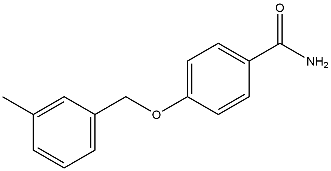 4-[(3-Methylphenyl)methoxy]benzamide Structure