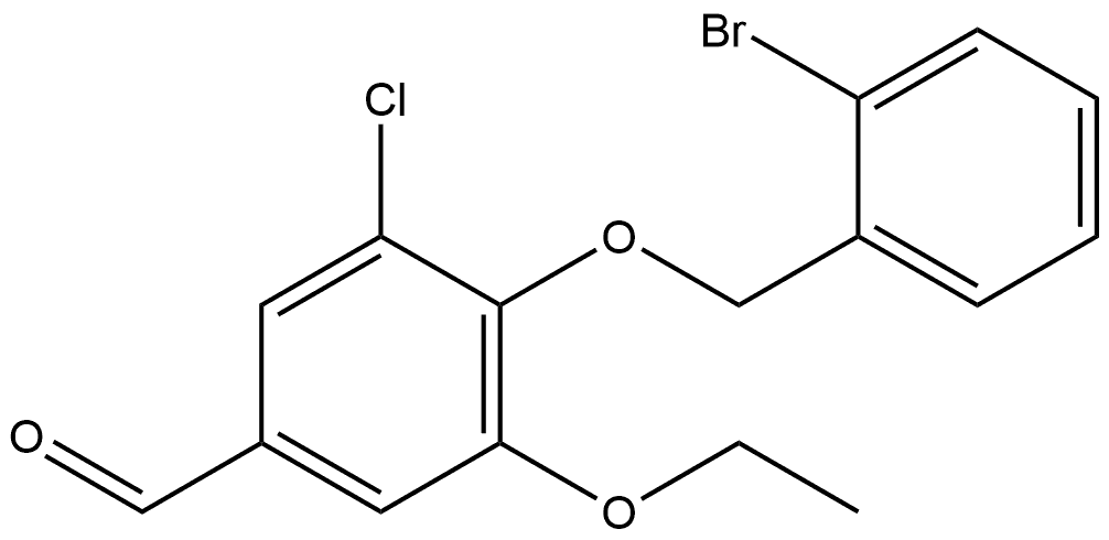 4-[(2-Bromophenyl)methoxy]-3-chloro-5-ethoxybenzaldehyde Structure