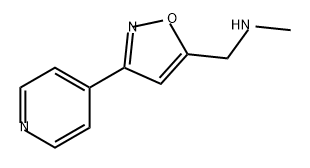 5-Isoxazolemethanamine, N-methyl-3-(4-pyridinyl)- Structure