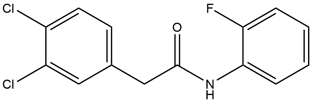 3,4-Dichloro-N-(2-fluorophenyl)benzeneacetamide Structure