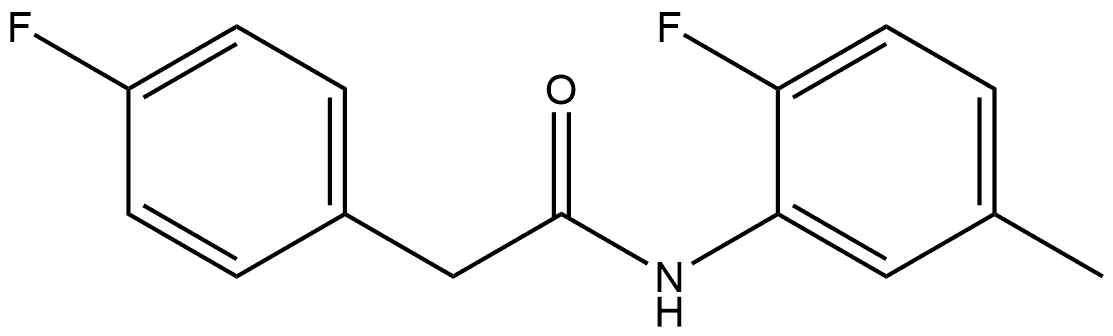 4-Fluoro-N-(2-fluoro-5-methylphenyl)benzeneacetamide Structure