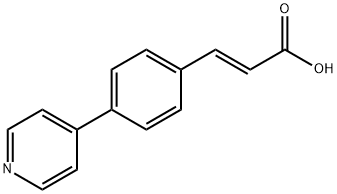 2-Propenoic acid, 3-[4-(4-pyridinyl)phenyl]-, (2E)- Structure