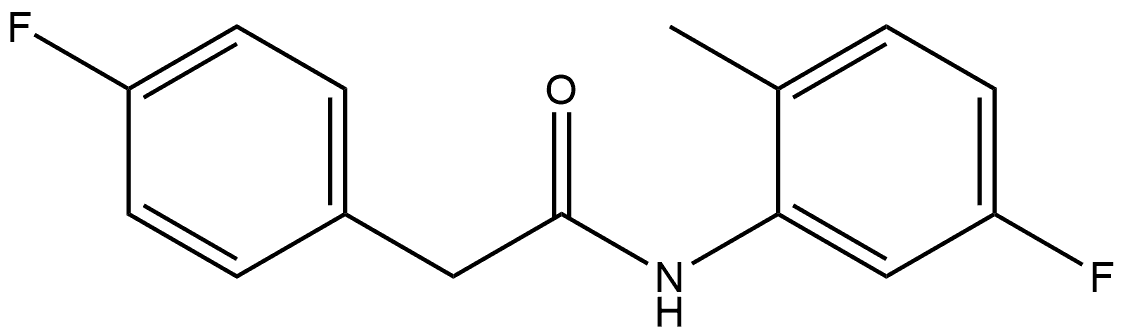 4-Fluoro-N-(5-fluoro-2-methylphenyl)benzeneacetamide Structure