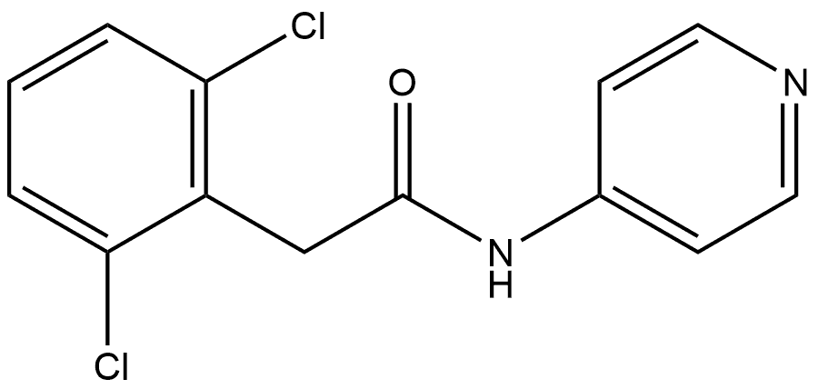 2,6-Dichloro-N-4-pyridinylbenzeneacetamide Structure