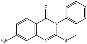 7-Amino-2-(methylthio)-3-phenylquinazolin-4(3H)-one 구조식 이미지
