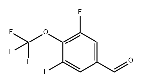 Benzaldehyde, 3,5-difluoro-4-(trifluoromethoxy)- Structure