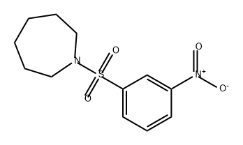 1H-Azepine, hexahydro-1-[(3-nitrophenyl)sulfonyl]- Structure