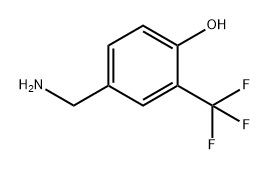 Phenol, 4-(aminomethyl)-2-(trifluoromethyl)- Structure