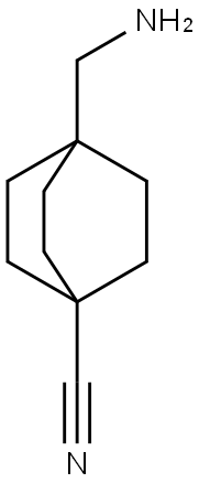 Bicyclo[2.2.2]octane-1-carbonitrile, 4-(aminomethyl)- Structure