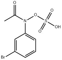 N-(sulfonatooxy)-3-bromoacetanilide 구조식 이미지