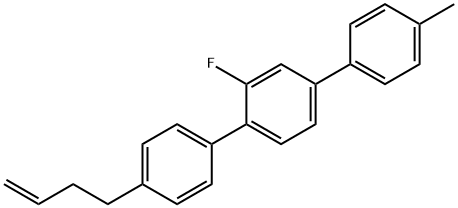 1,1':4',1''-Terphenyl, 4-(3-buten-1-yl)-2'-fluoro-4''-methyl- Structure