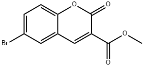 2H-1-Benzopyran-3-carboxylic acid, 6-bromo-2-oxo-, methyl ester Structure